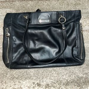 Black Leather Coach Bag
